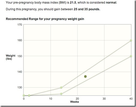 pregnancy weight 23 weeks
